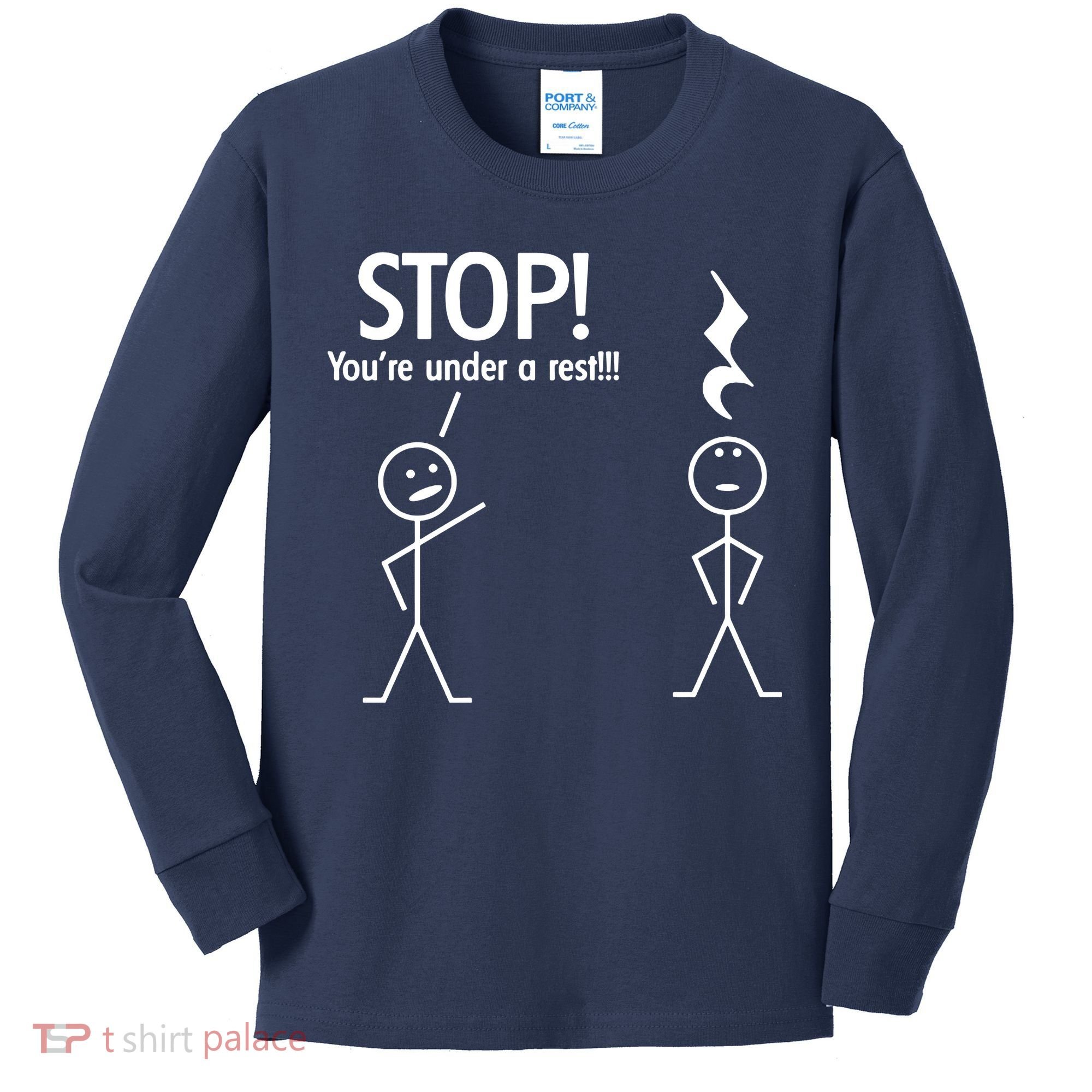 Stop You're Under A Rest Funny Kids Long Sleeve Shirt