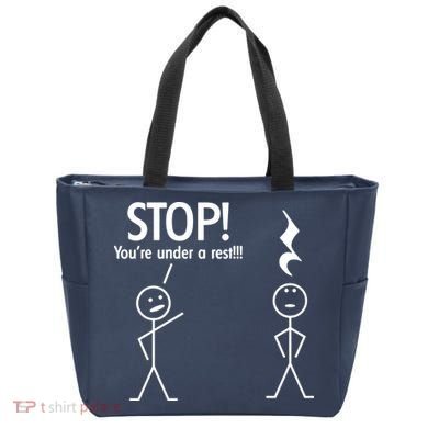 Stop You're Under A Rest Funny Tote Bag