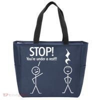 Stop You're Under A Rest Funny Tote Bag thumb 0