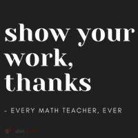 Show Your Work, Thanks Math Teacher Women's Sweatshirt thumb 2