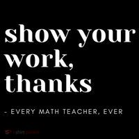 Show Your Work Thanks Math Teacher Gift Women's Hoodie thumb 2