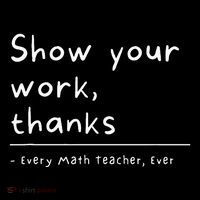Show Your Work Thanks Math Teacher Women's Hoodie thumb 2