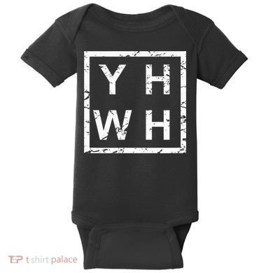 Stylish Yhwh Yahweh Baby Bodysuit