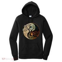 Spiritual Yin Yang Buddhist Tree Of Life Women's Hoodie thumb 0