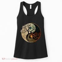 Spiritual Yin Yang Buddhist Tree Of Life Women's Tank Top thumb 0