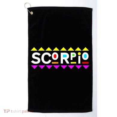 Scorpio Zodiac 90s Style Golf Towel