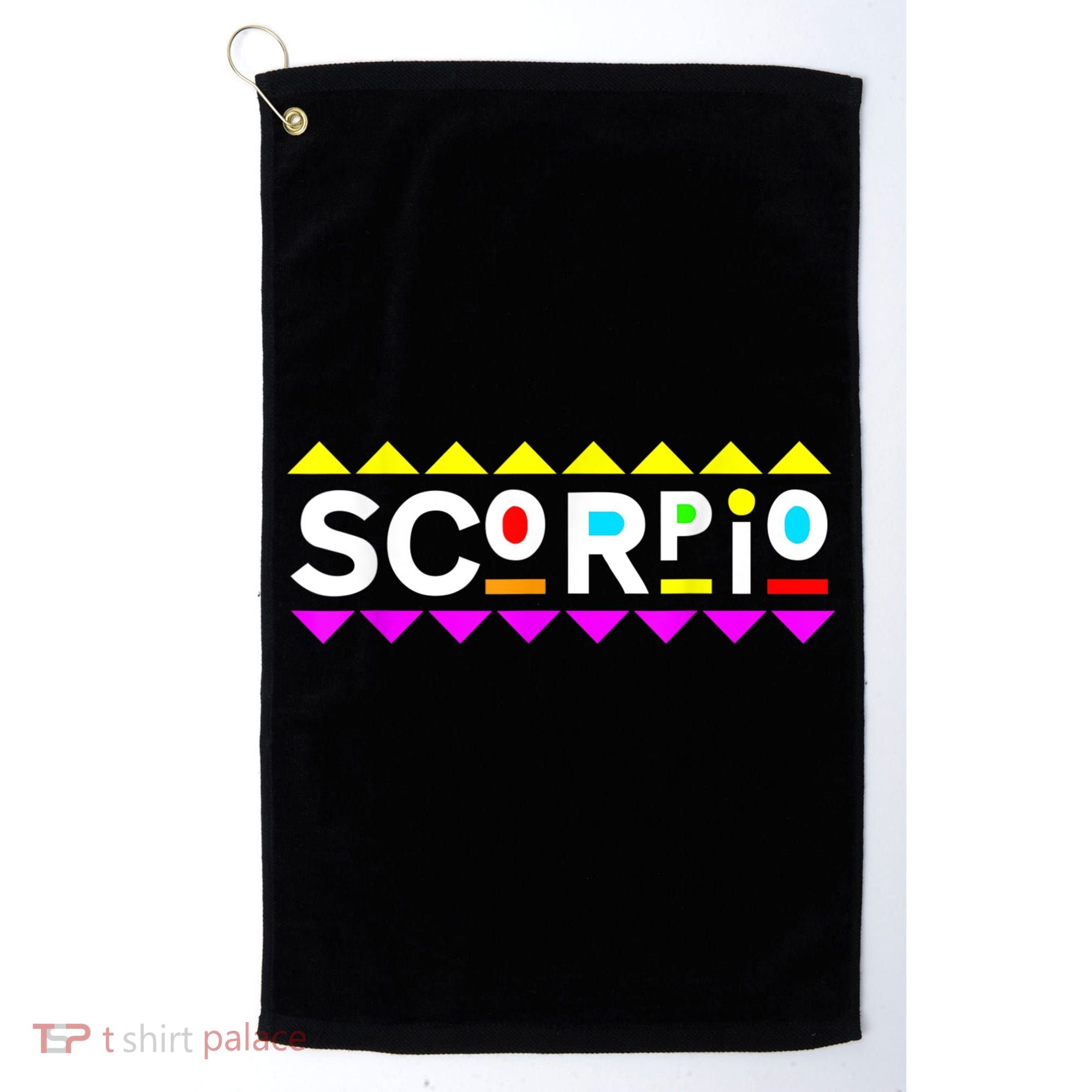Scorpio Zodiac 90s Style Golf Towel
