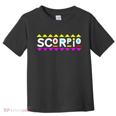 Scorpio Zodiac 90s Style Toddler T-Shirt