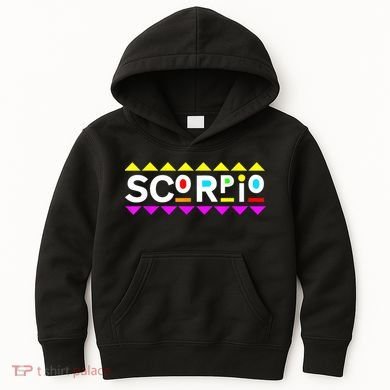 Scorpio Zodiac 90s Style Kids Hoodie