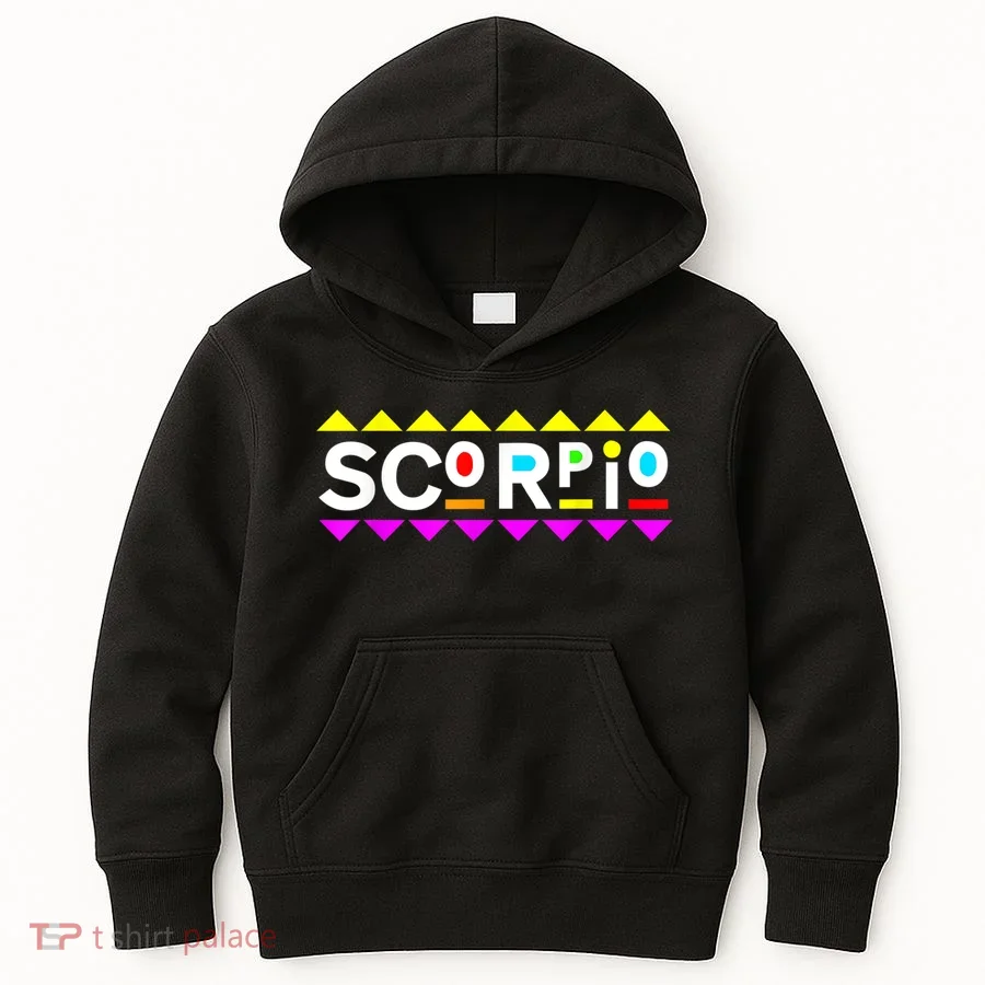 Scorpio Zodiac 90s Style Kids Hoodie