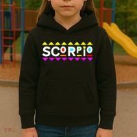 Scorpio Zodiac 90s Style Kids Hoodie thumb 3