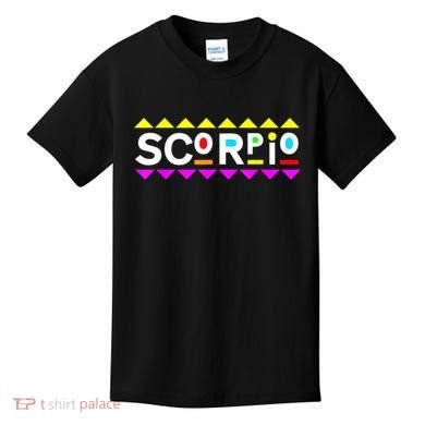Scorpio Zodiac 90s Style Kids T-Shirt