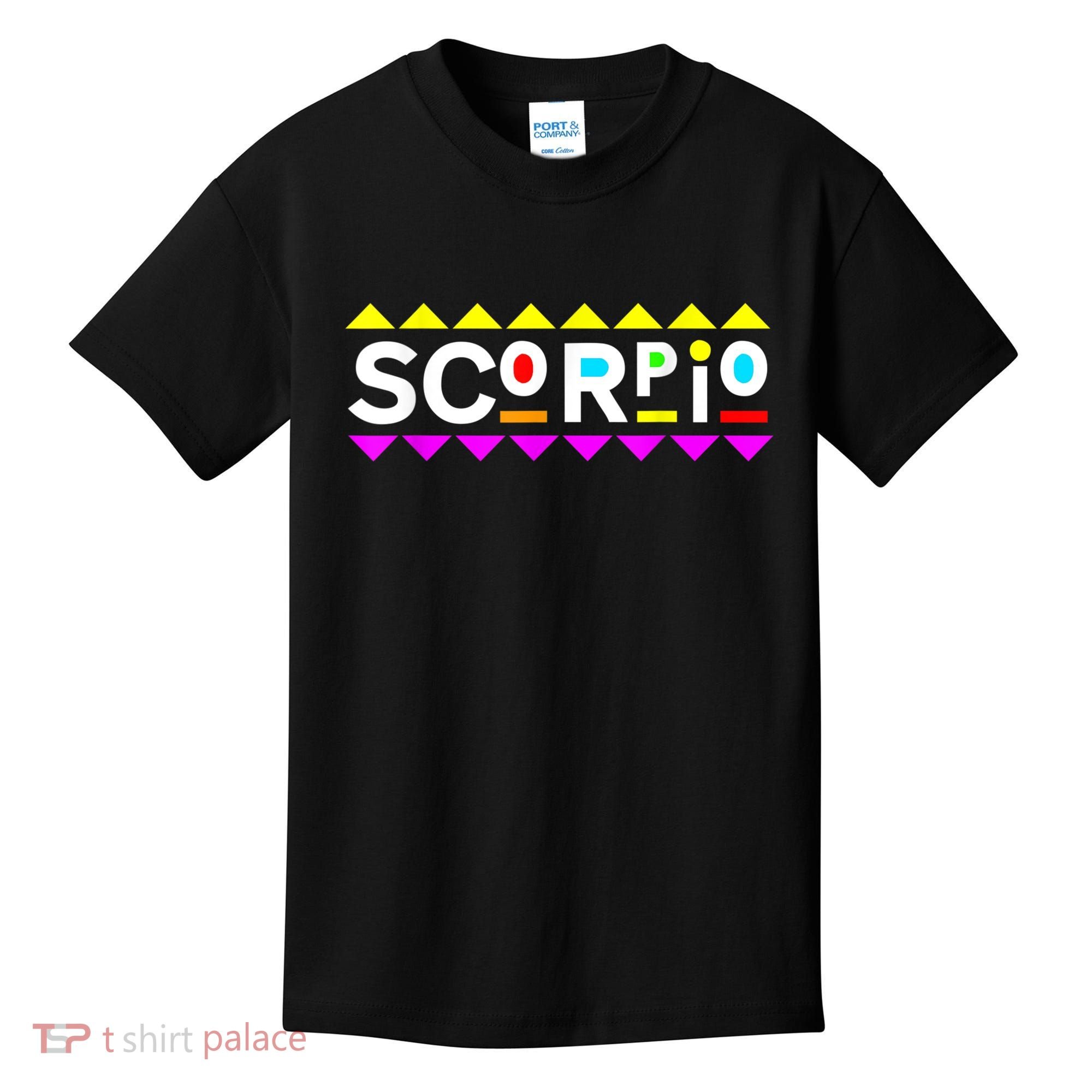 Scorpio Zodiac 90s Style Kids T-Shirt