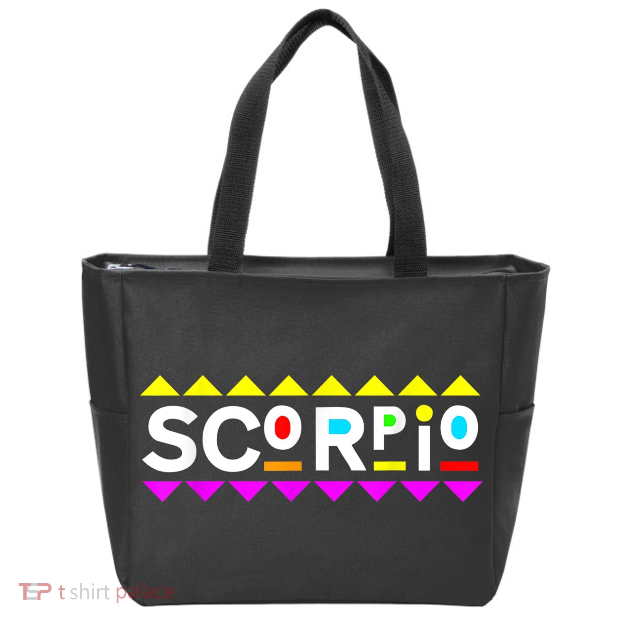 Scorpio Zodiac 90s Style Tote Bag