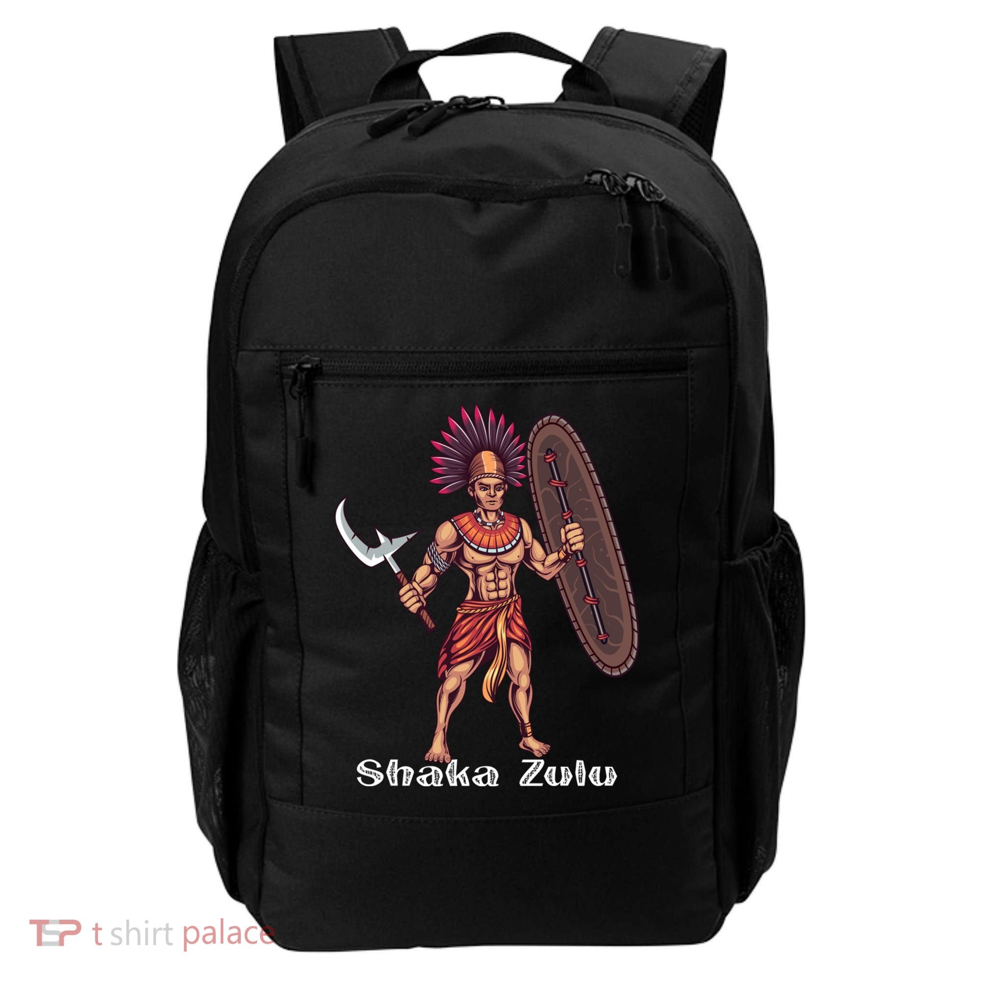 Shaka Zulu African Warrior Leader African King Juneteenth Gift Backpack
