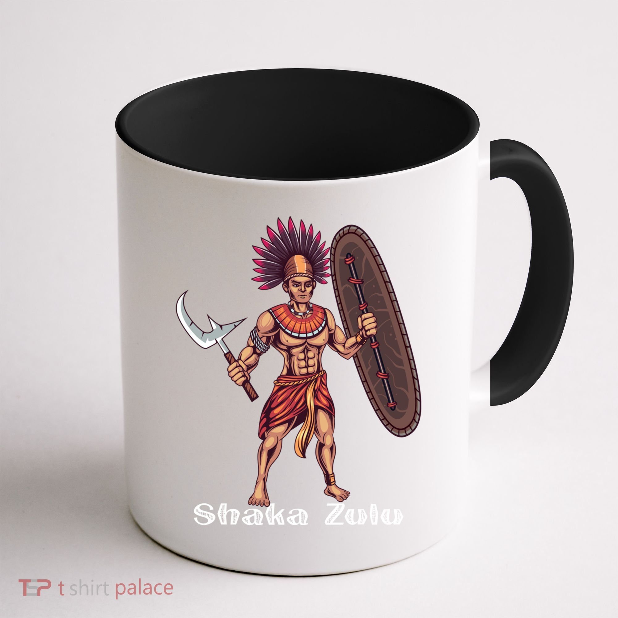 Shaka Zulu African Warrior Leader African King Juneteenth Gift Coffee Mug