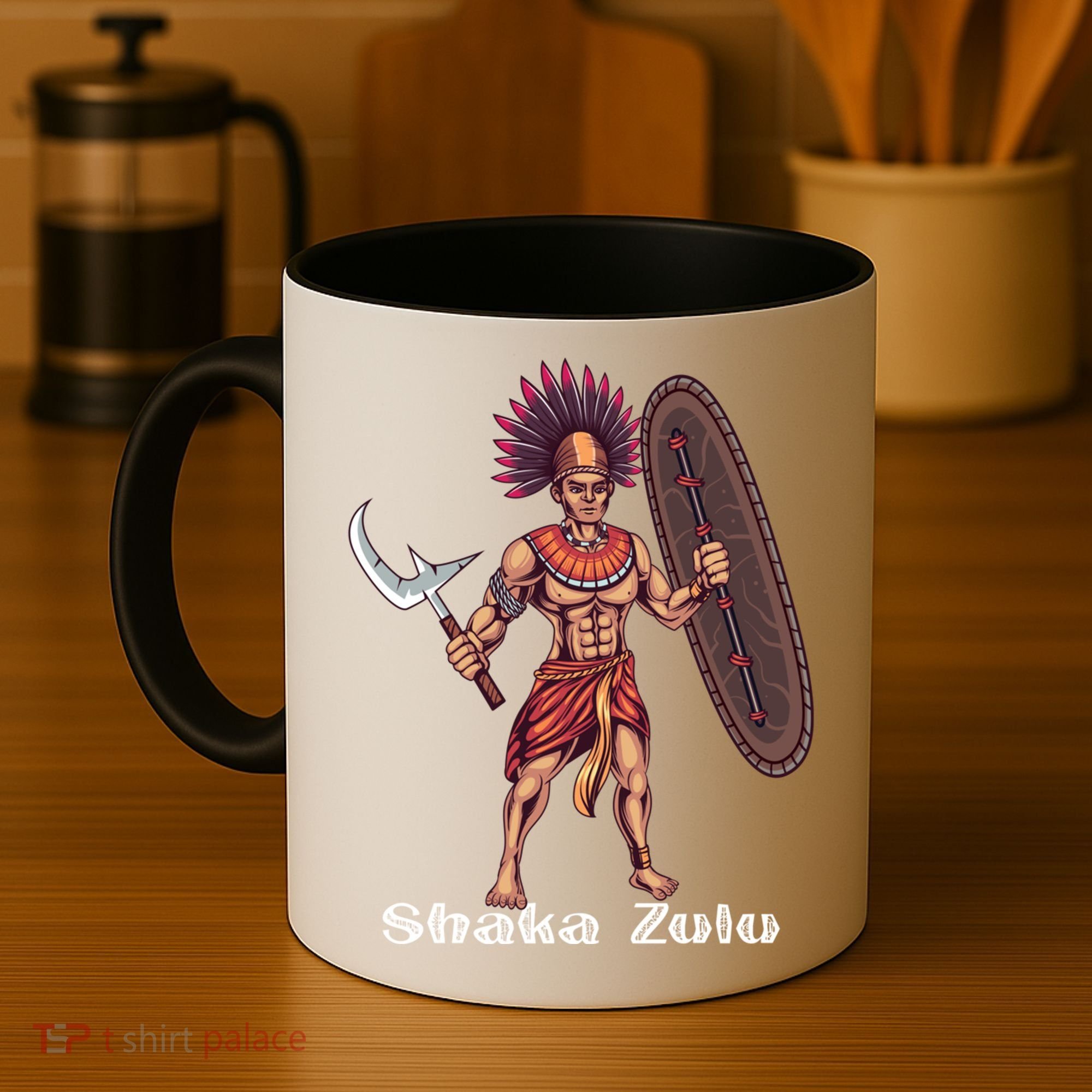 Shaka Zulu African Warrior Leader African King Juneteenth Gift Coffee Mug