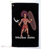 Shaka Zulu African Warrior Leader African King Juneteenth Gift Golf Towel thumb 0