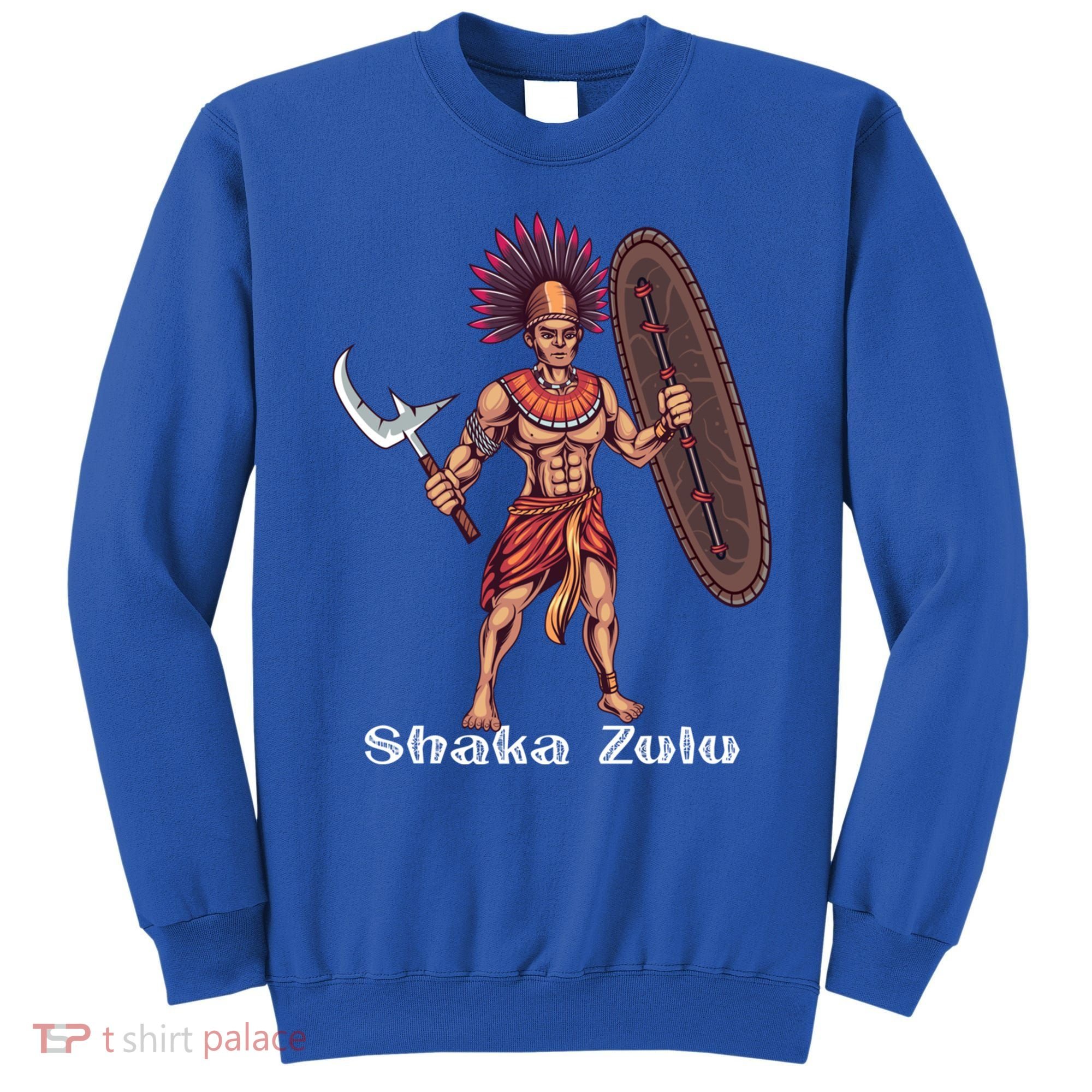 Shaka Zulu African Warrior Leader African King Juneteenth Gift Sweatshirt