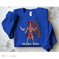 Shaka Zulu African Warrior Leader African King Juneteenth Gift Sweatshirt thumb 2
