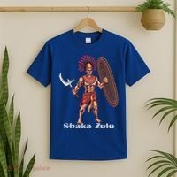 Shaka Zulu African Warrior Leader African King Juneteenth Gift T-Shirt thumb 2
