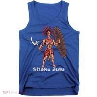 Shaka Zulu African Warrior Leader African King Juneteenth Gift Tank Top thumb 0