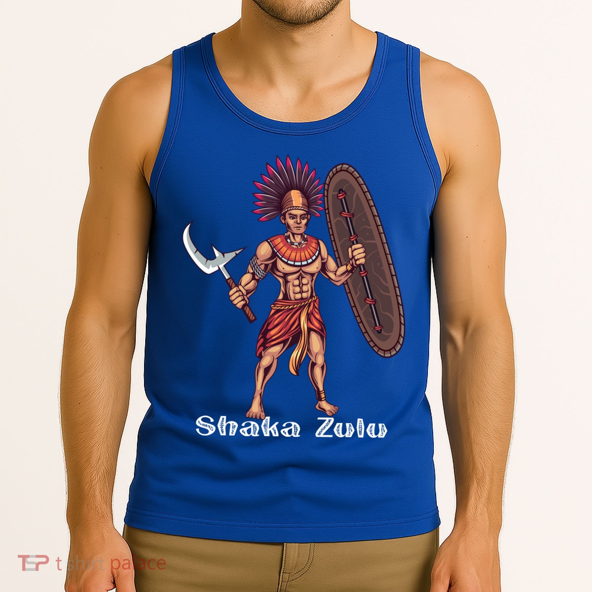 Shaka Zulu African Warrior Leader African King Juneteenth Gift Tank Top