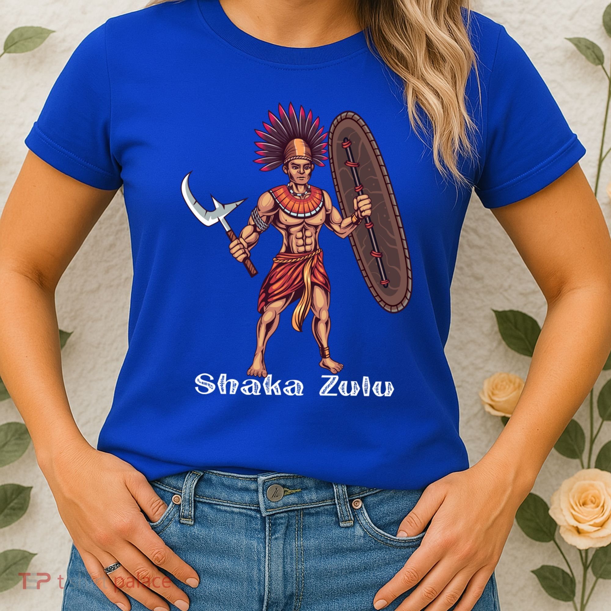 Shaka Zulu African Warrior Leader African King Juneteenth Gift Women's T-Shirt