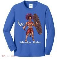 Shaka Zulu African Warrior Leader African King Juneteenth Gift Kids Long Sleeve Shirt thumb 0