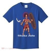 Shaka Zulu African Warrior Leader African King Juneteenth Gift Kids T-Shirt thumb 0