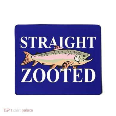 Straight Zooted Fish Mousepad