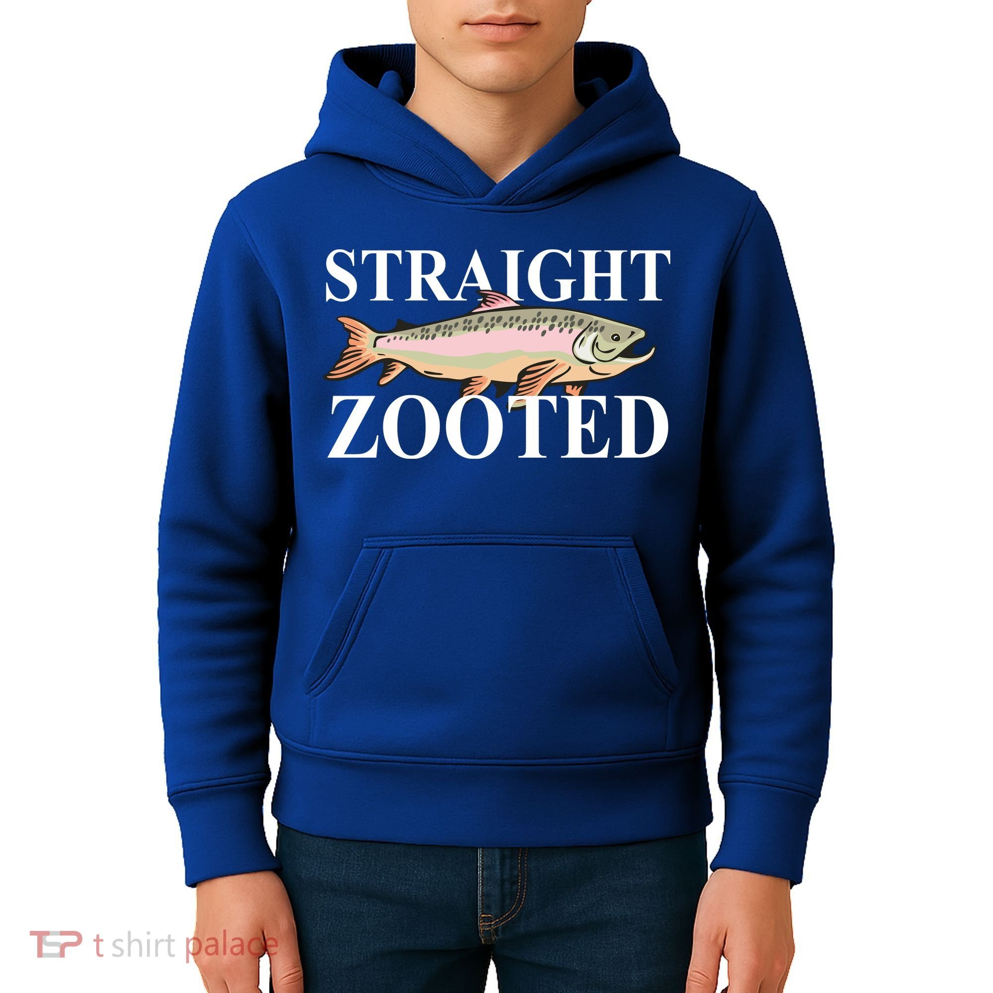 Straight Zooted Fish Kids Hoodie