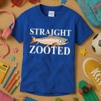 Straight Zooted Fish Kids T-Shirt thumb 3