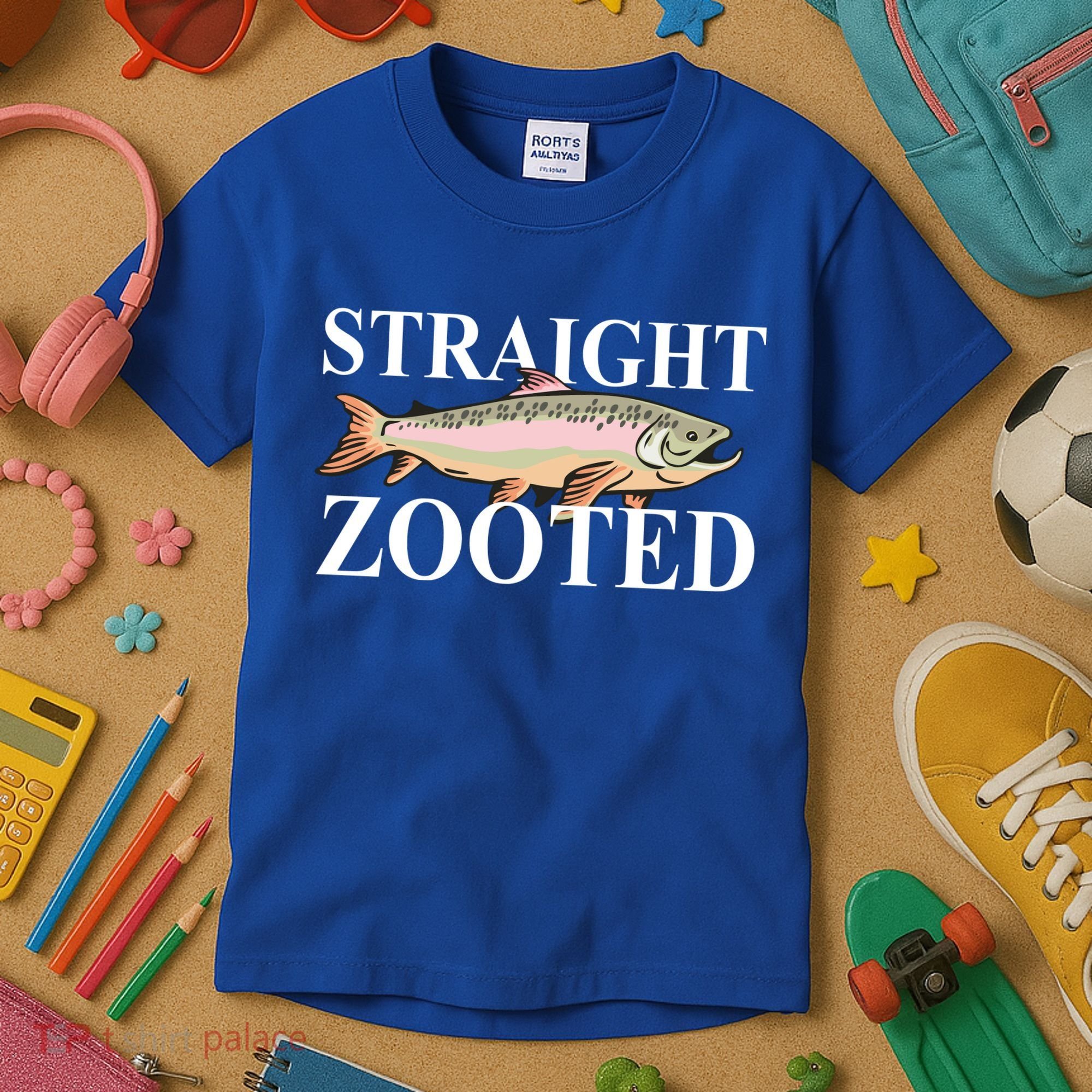 Straight Zooted Fish Kids T-Shirt
