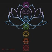 Spiritual Zen Lotus Flower Chakras Aligned Yoga T-Shirt thumb 7