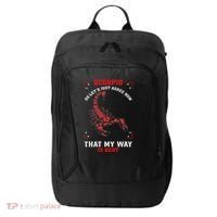 Scorpio Zodiac My Way Is Best October November Birthday City Backpack thumb 0