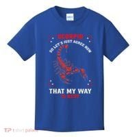 Scorpio Zodiac My Way Is Best October November Birthday Kids T-Shirt thumb 0