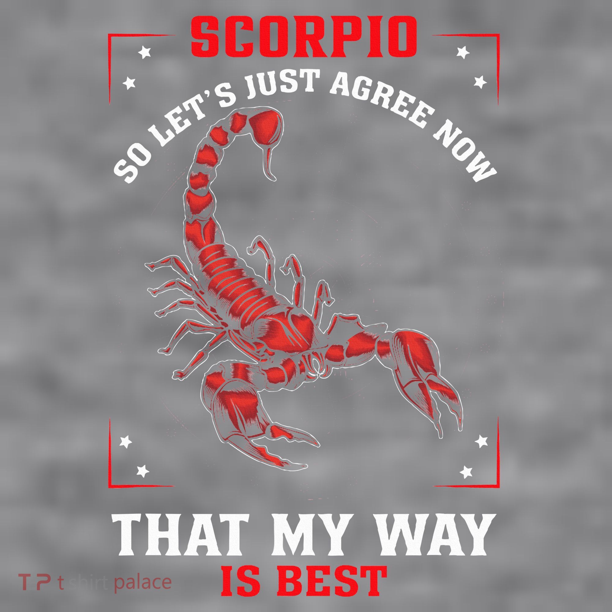 Scorpio Zodiac My Way Is Best October November Birthday Women's Racerback Cropped Tank