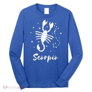 Scorpio Zodiac Sign Gift Long Sleeve Shirt