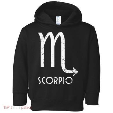 Scorpio Zodiac Sign October November Birthday Gift Toddler Hoodie