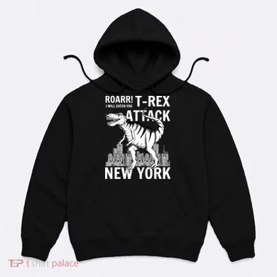 T-Rex Attacks New York Hoodie