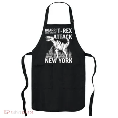 T-Rex Attacks New York Apron