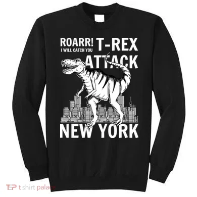 T-Rex Attacks New York Sweatshirt
