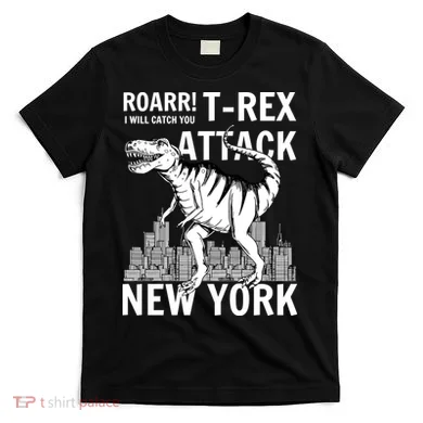 T-Rex Attacks New York T-Shirt