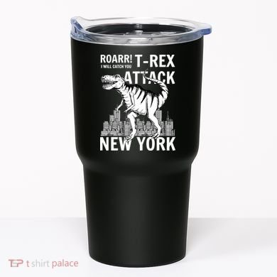 T-Rex Attacks New York Tumbler