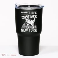 T-Rex Attacks New York Tumbler thumb 0