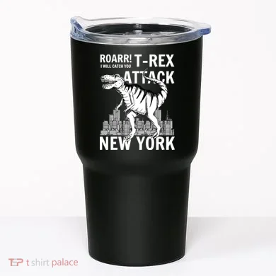 T-Rex Attacks New York Tumbler