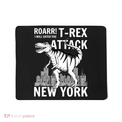T-Rex Attacks New York Mousepad