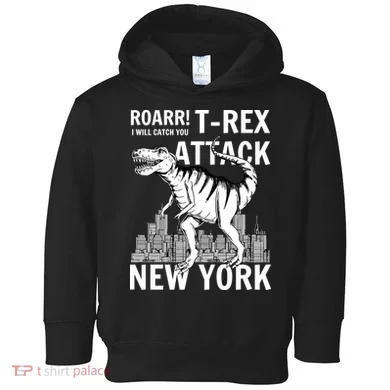 T-Rex Attacks New York Toddler Hoodie