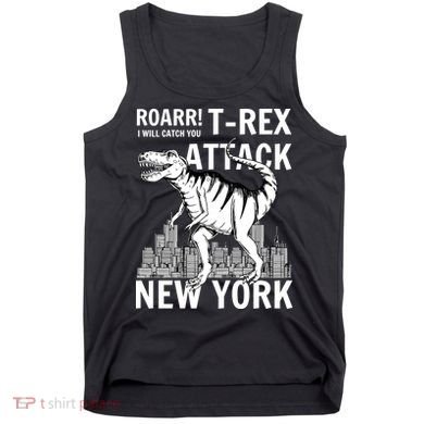 T-Rex Attacks New York Tank Top